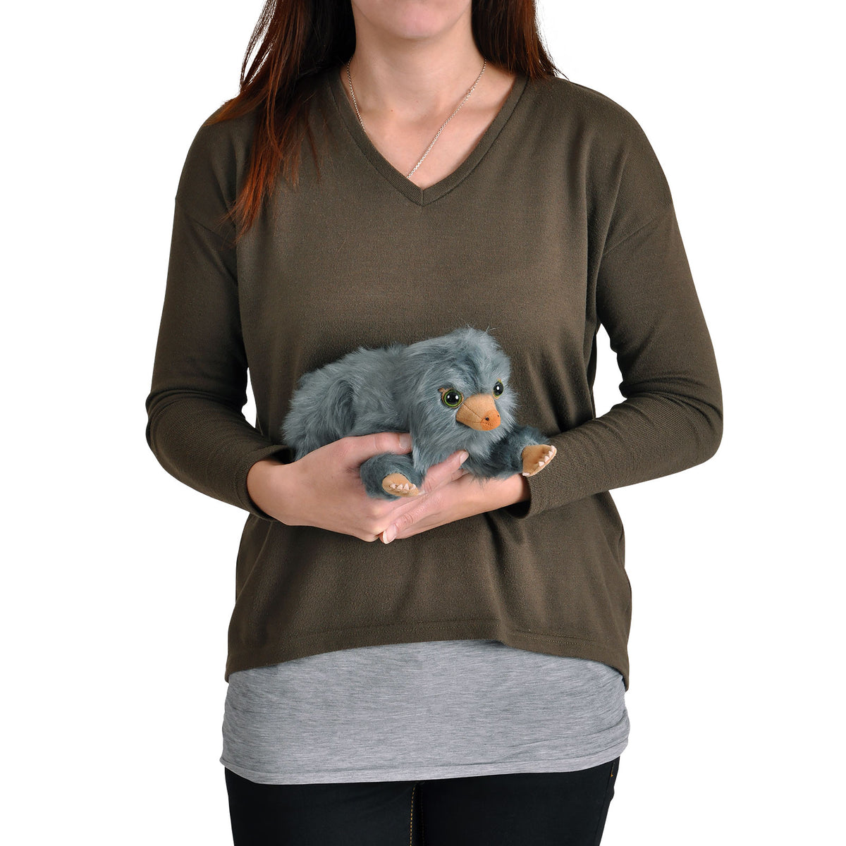 Image produit Figurine en peluche Bébé Niffleur 22 cm gris - Animaux fantastiques