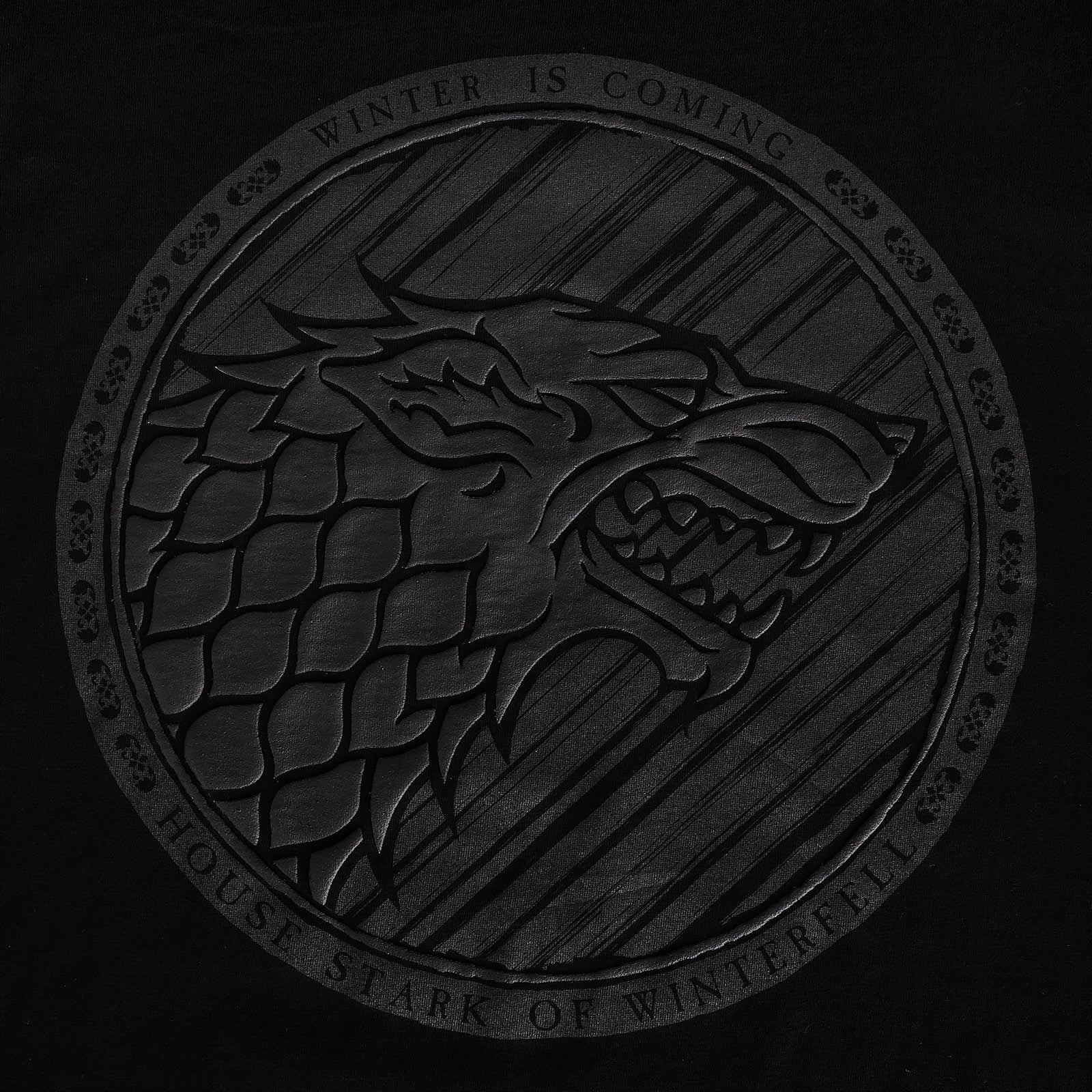 Image produit Game of Thrones - Dark Stark 3D Logo T-Shirt noir