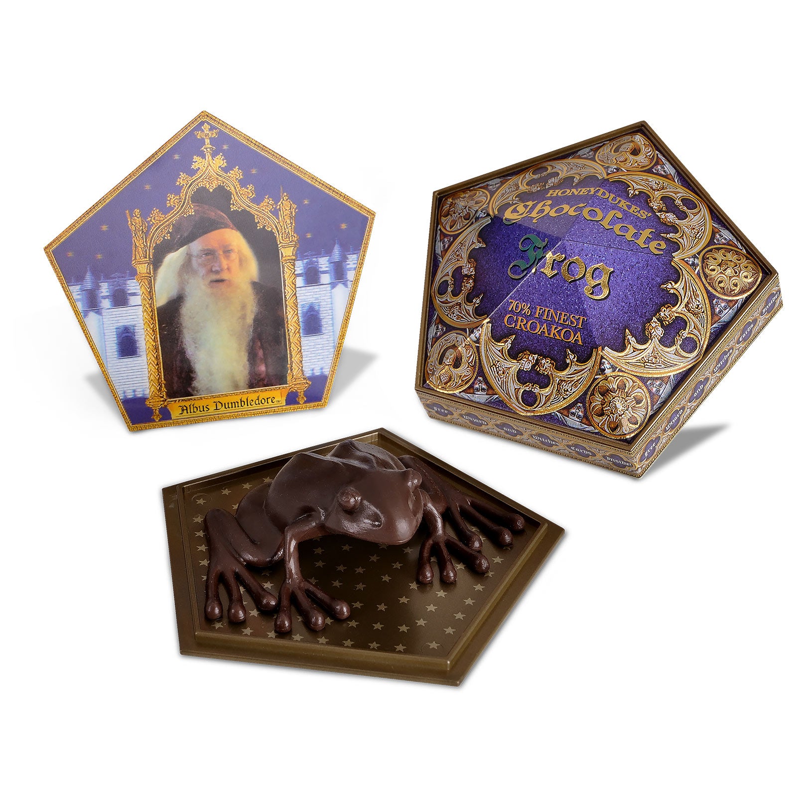 Image produit Figurine Grenouille en chocolat avec carte à collectionner - Réplique Harry Potter
