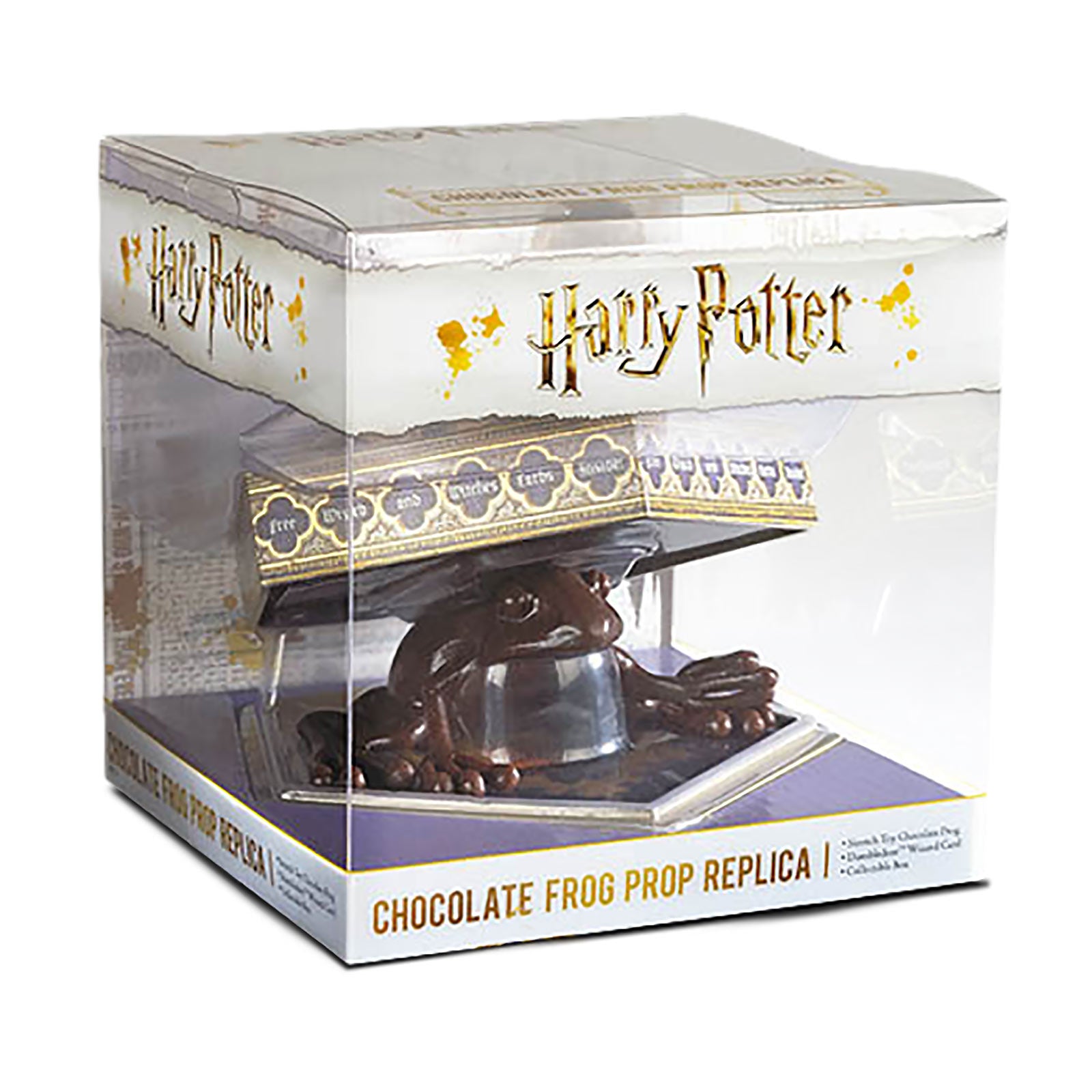 Image produit Figurine Grenouille en chocolat avec carte à collectionner - Réplique Harry Potter