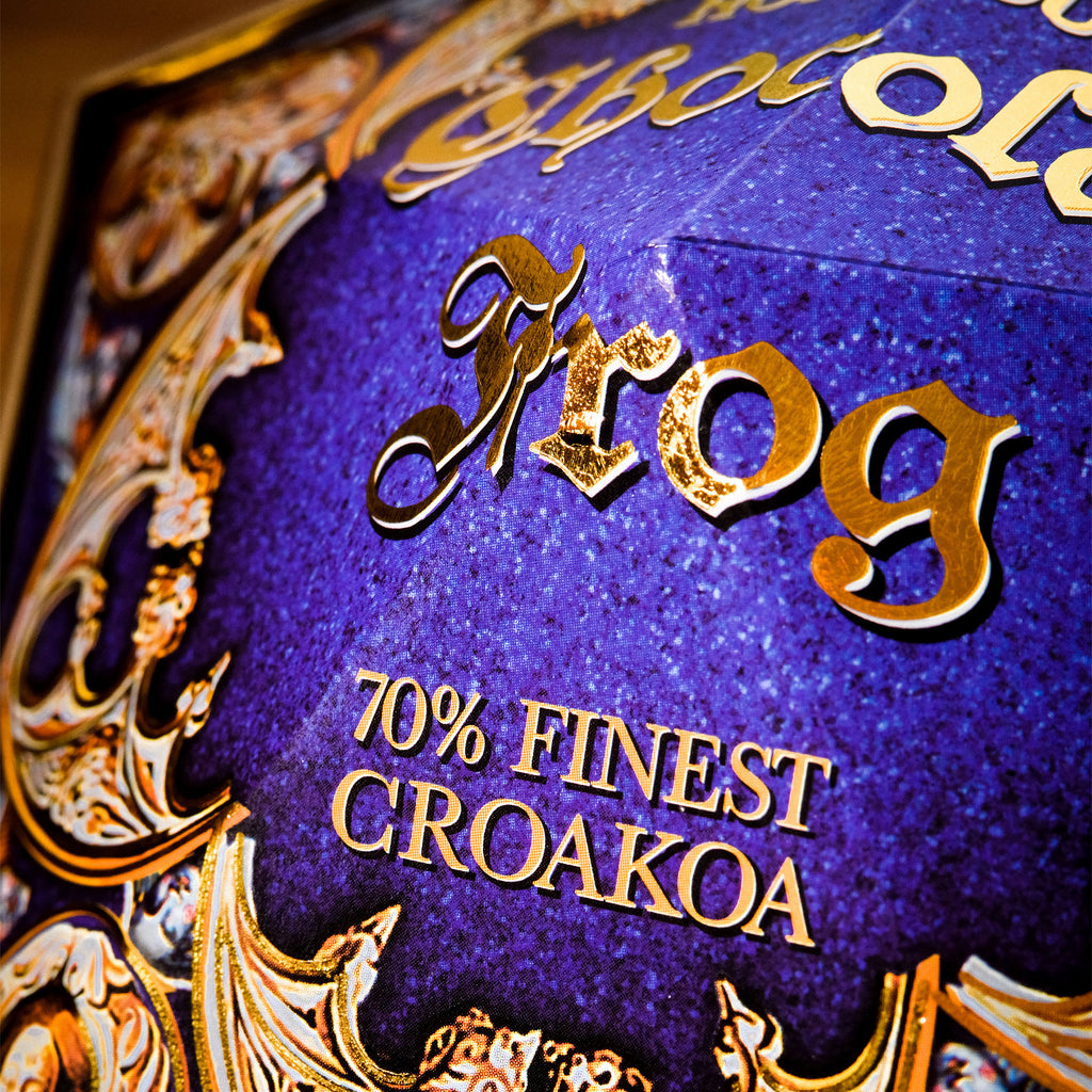 Image produit Figurine Grenouille en chocolat avec carte à collectionner - Réplique Harry Potter