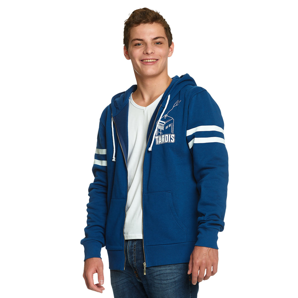 Image produit Doctor Who - Sweat à capuche Tardis bleu