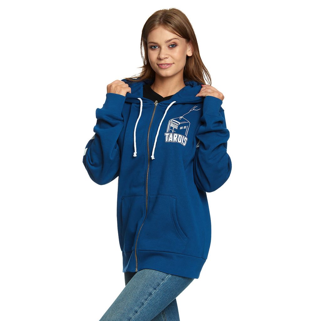 Image produit Doctor Who - Sweat à capuche Tardis bleu