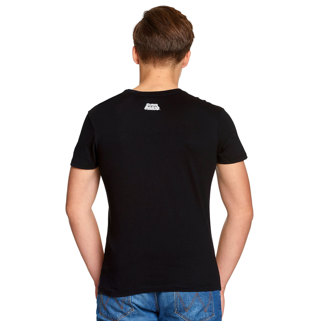 Image produit Super Mario - Yoshi Here We Go Poster T-Shirt Noir