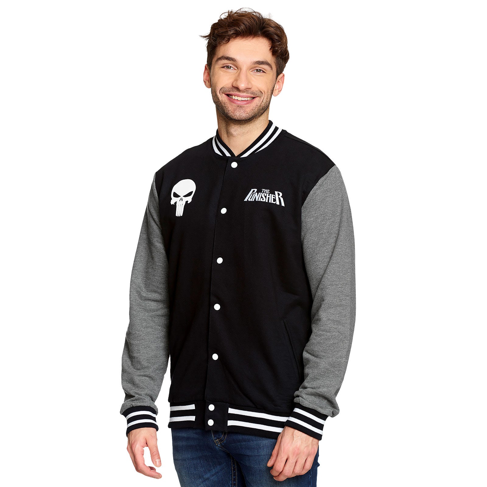 Product image Punisher - Skull College Jacket black-grey