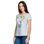 Image produit La Belle et la Bête - T-shirt éclaboussures de Tassilo pour femmes gris