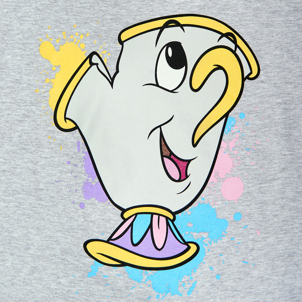 Image produit La Belle et la Bête - T-shirt éclaboussures de Tassilo pour femmes gris