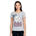 Image produit Aristocats - T-shirt femme Marie Fabulous gris