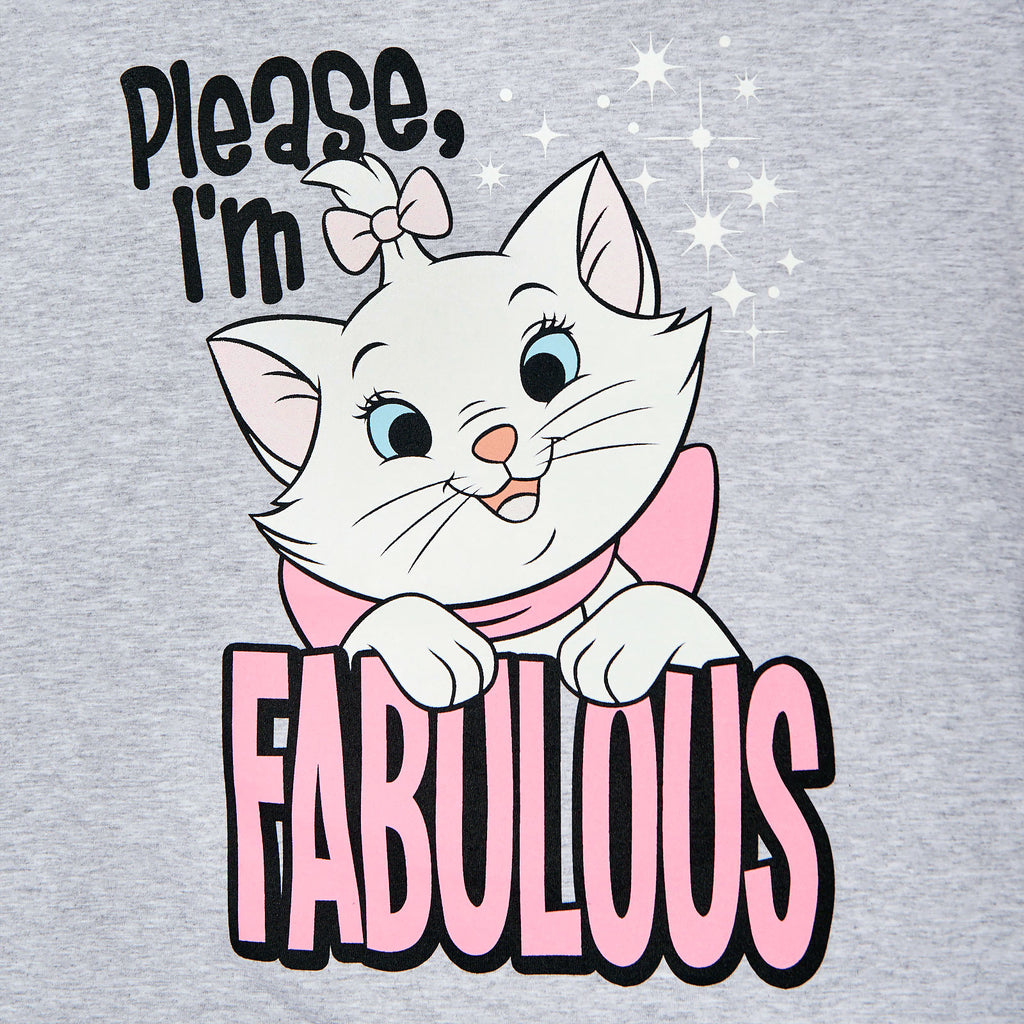 Image produit Aristocats - T-shirt femme Marie Fabulous gris