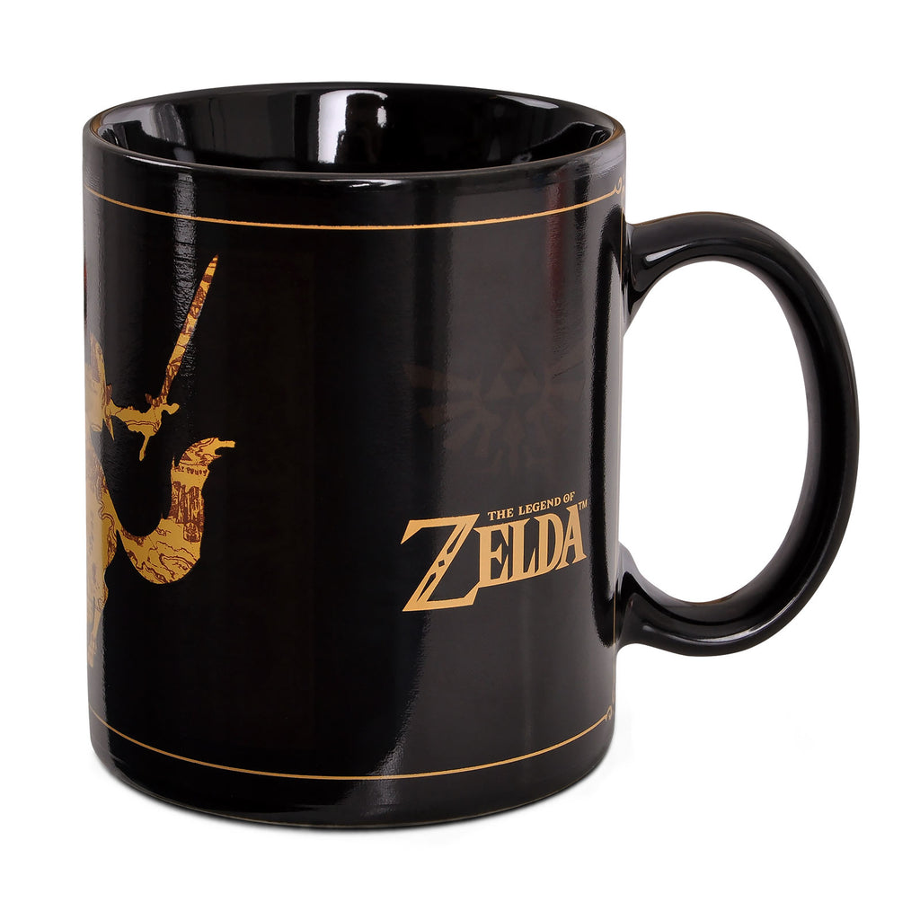 Image produit Zelda - Tasse à effet thermique Silhouette de la carte