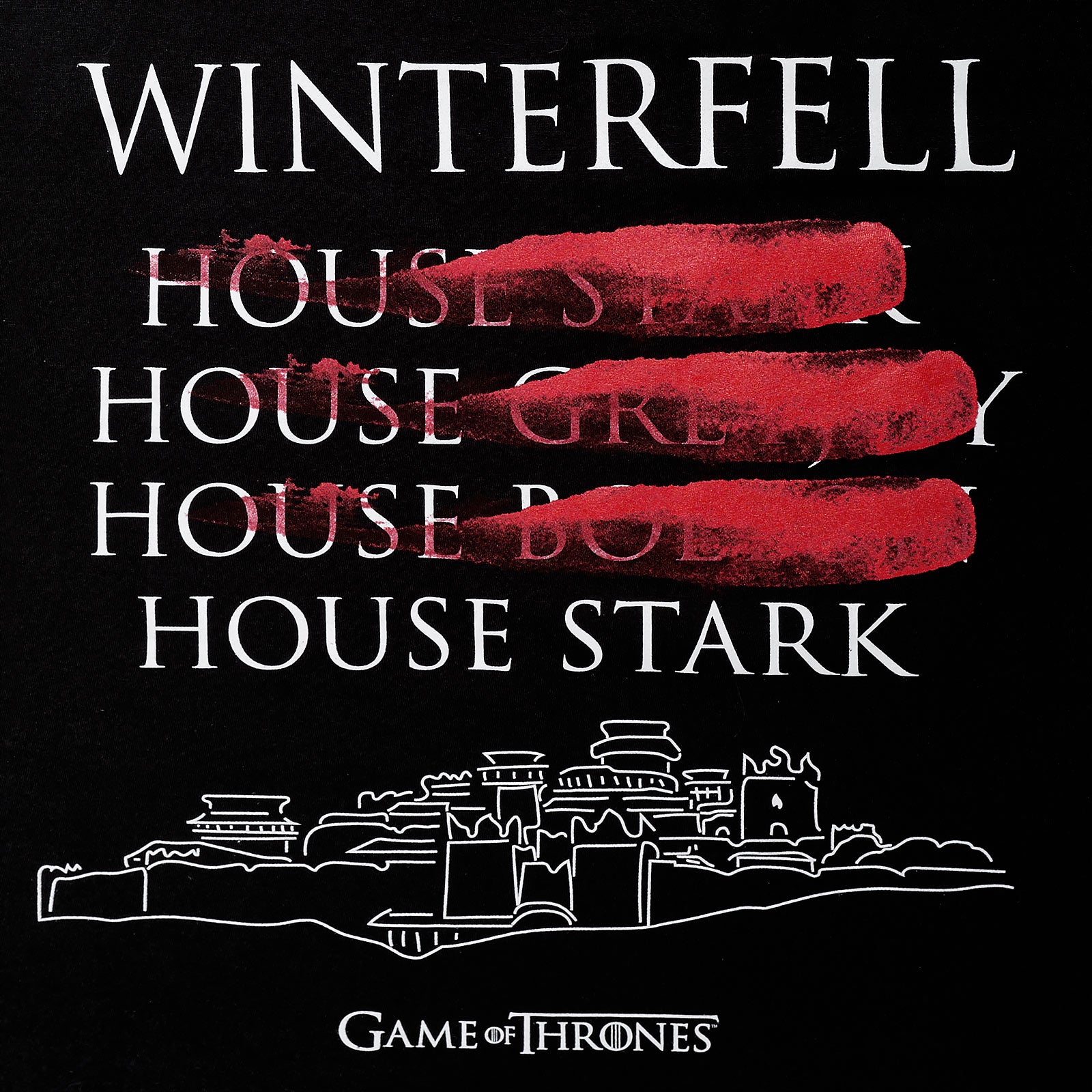 Image produit Game of Thrones - T-shirt noir des dirigeants de Winterfell
