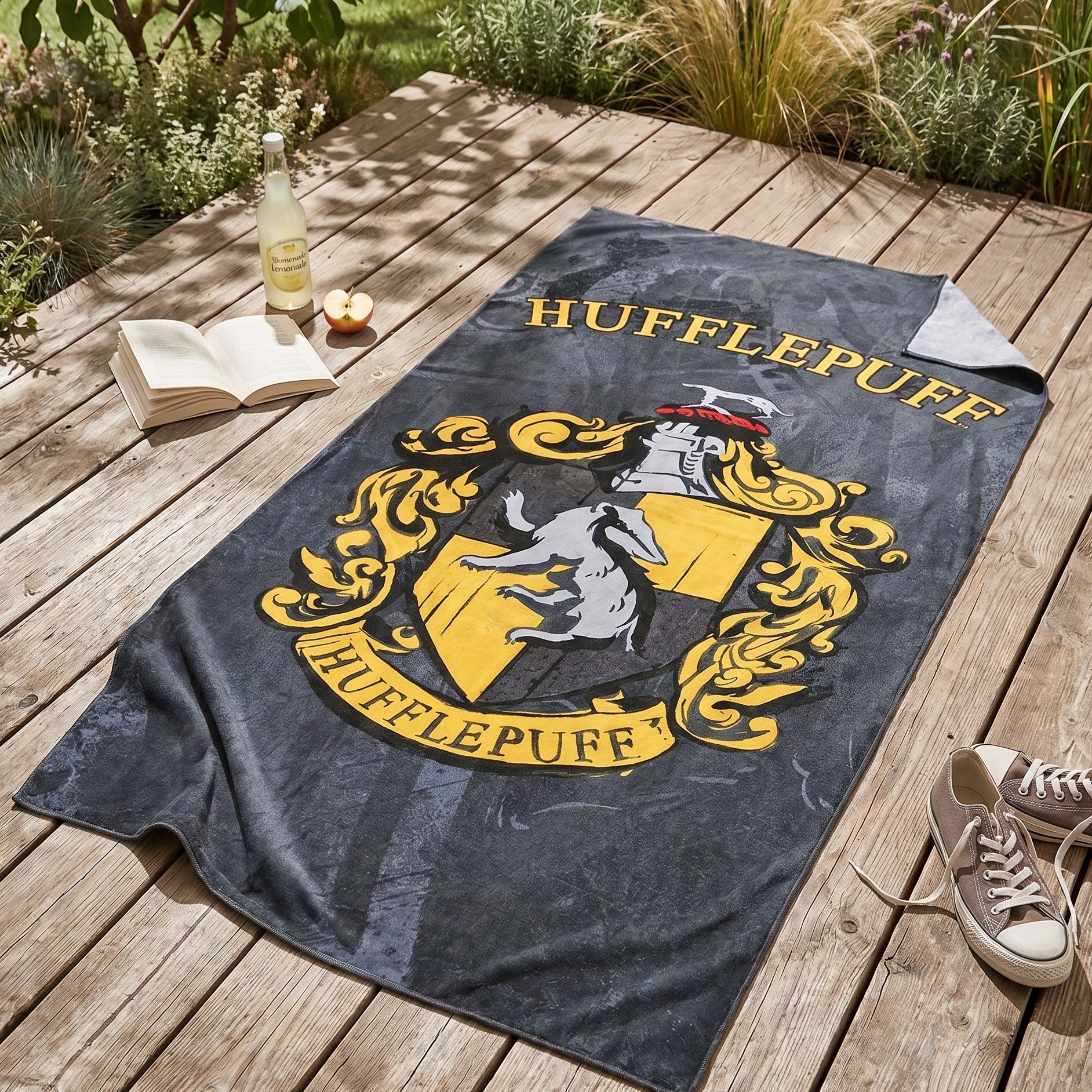 Image produit Harry Potter - Serviette de plage blason Hufflepuff