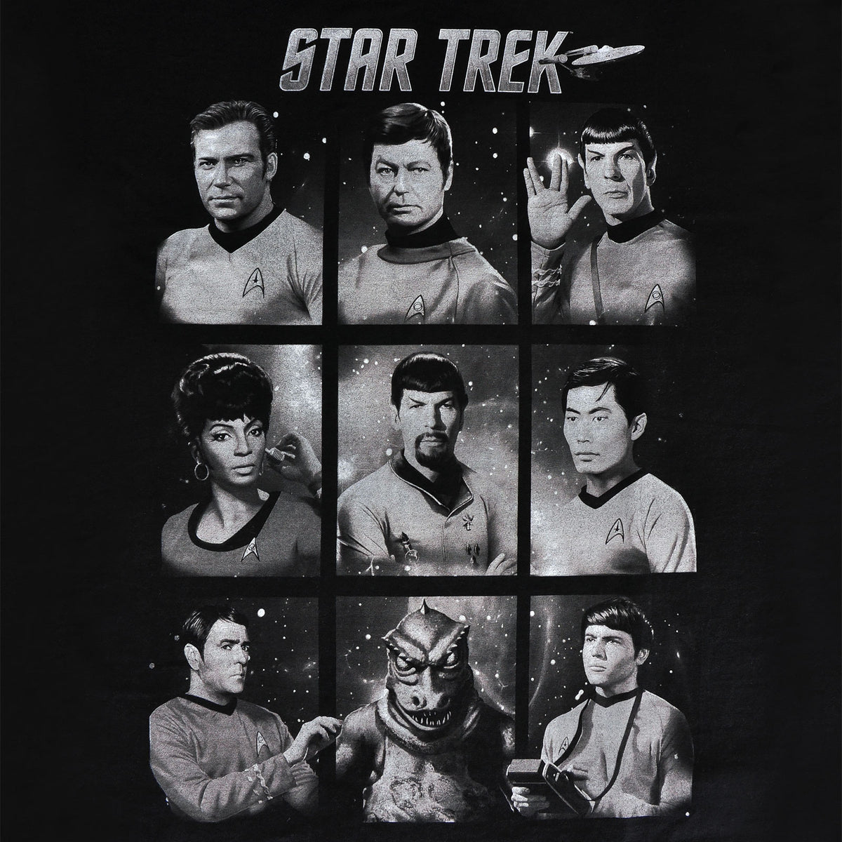 Image produit Star Trek - T-shirt Personnages noir