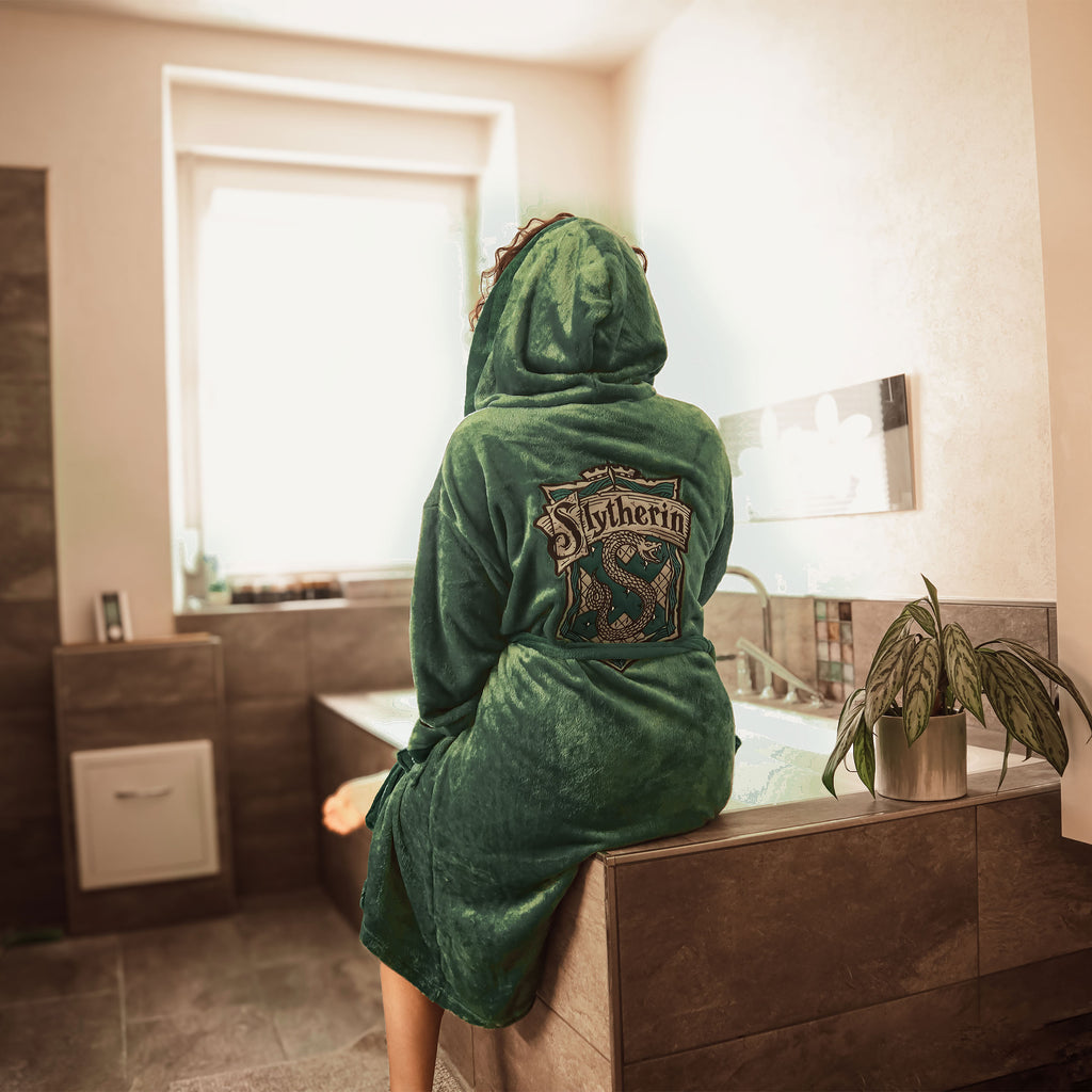 Image produit Harry Potter - Peignoir à l'effigie de Slytherin vert