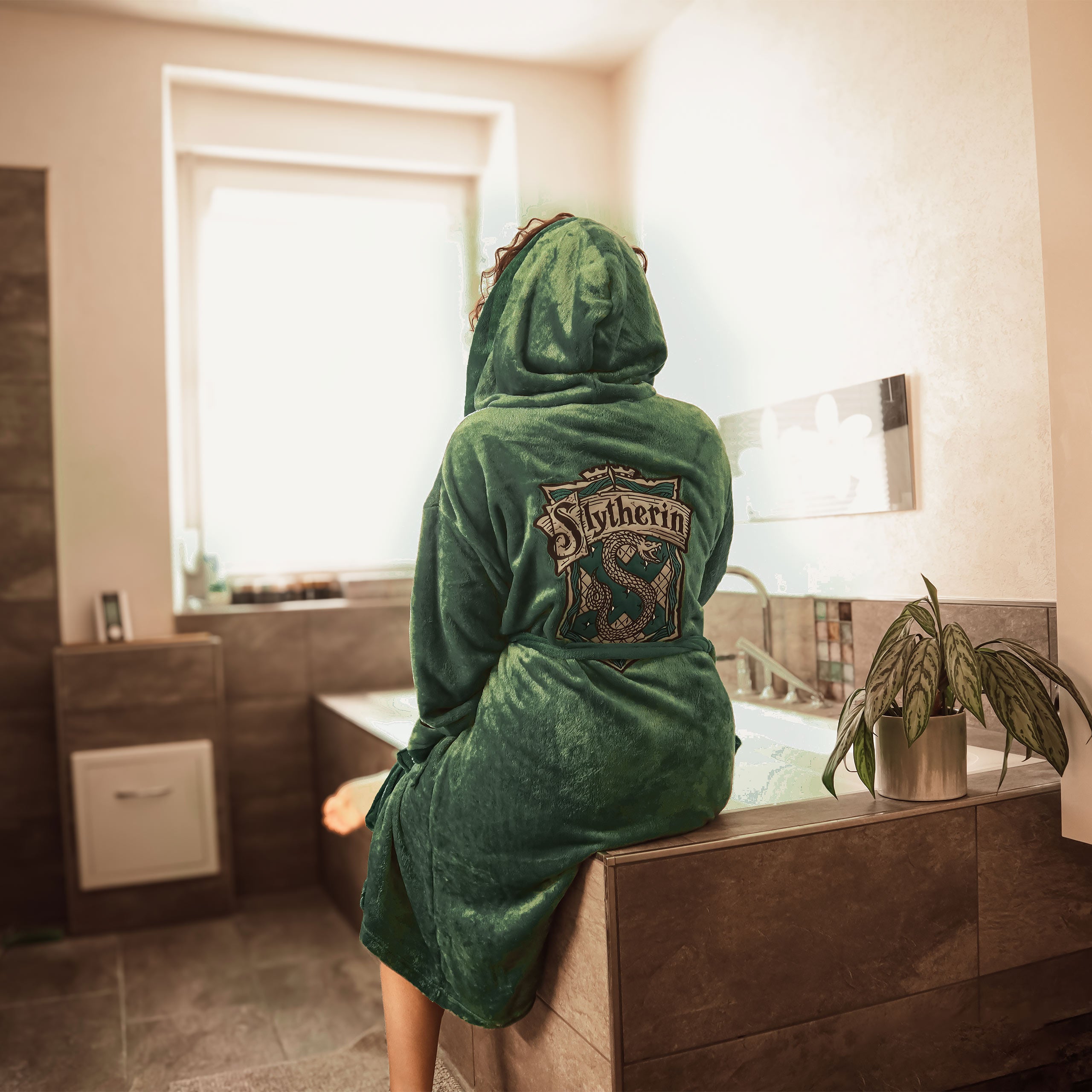 Image produit Harry Potter - Peignoir à l'effigie de Slytherin vert