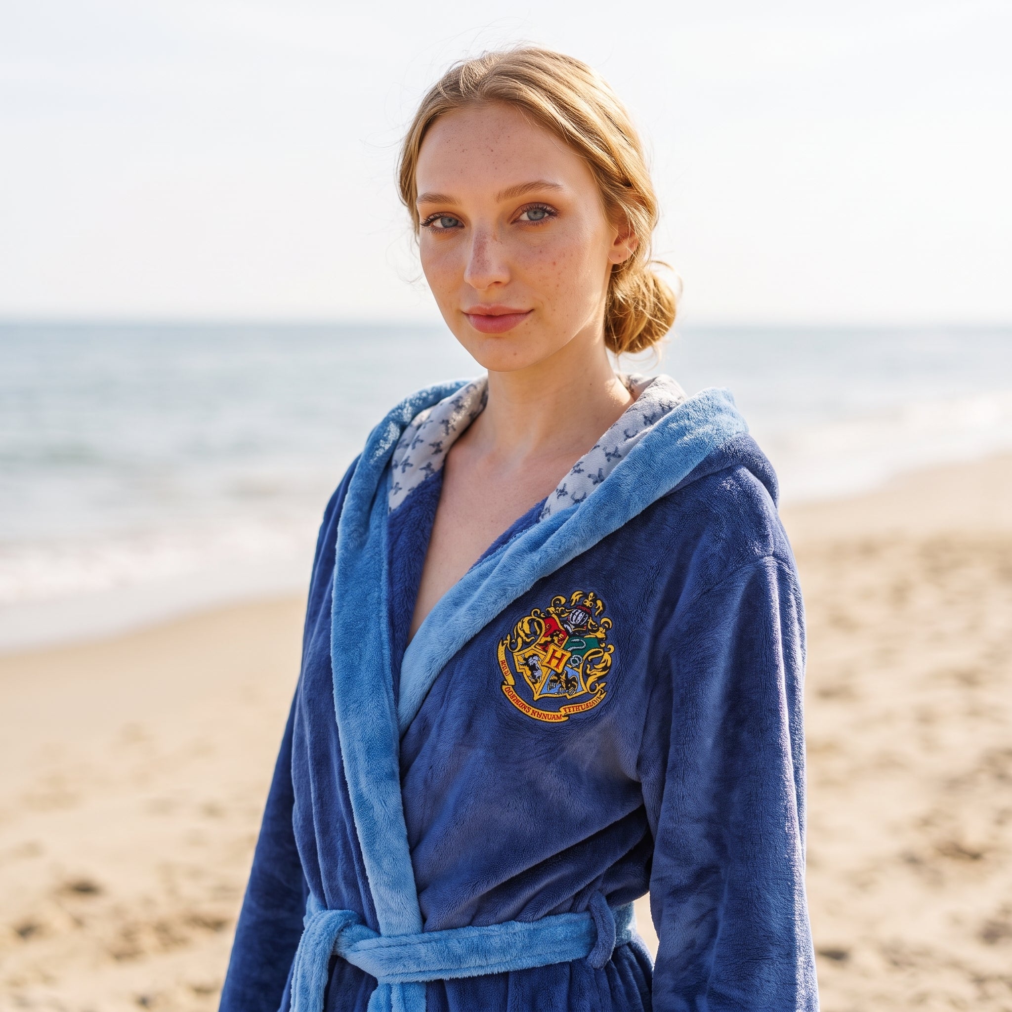 Image produit Harry Potter - Peignoir bleu avec blason de Serdaigle