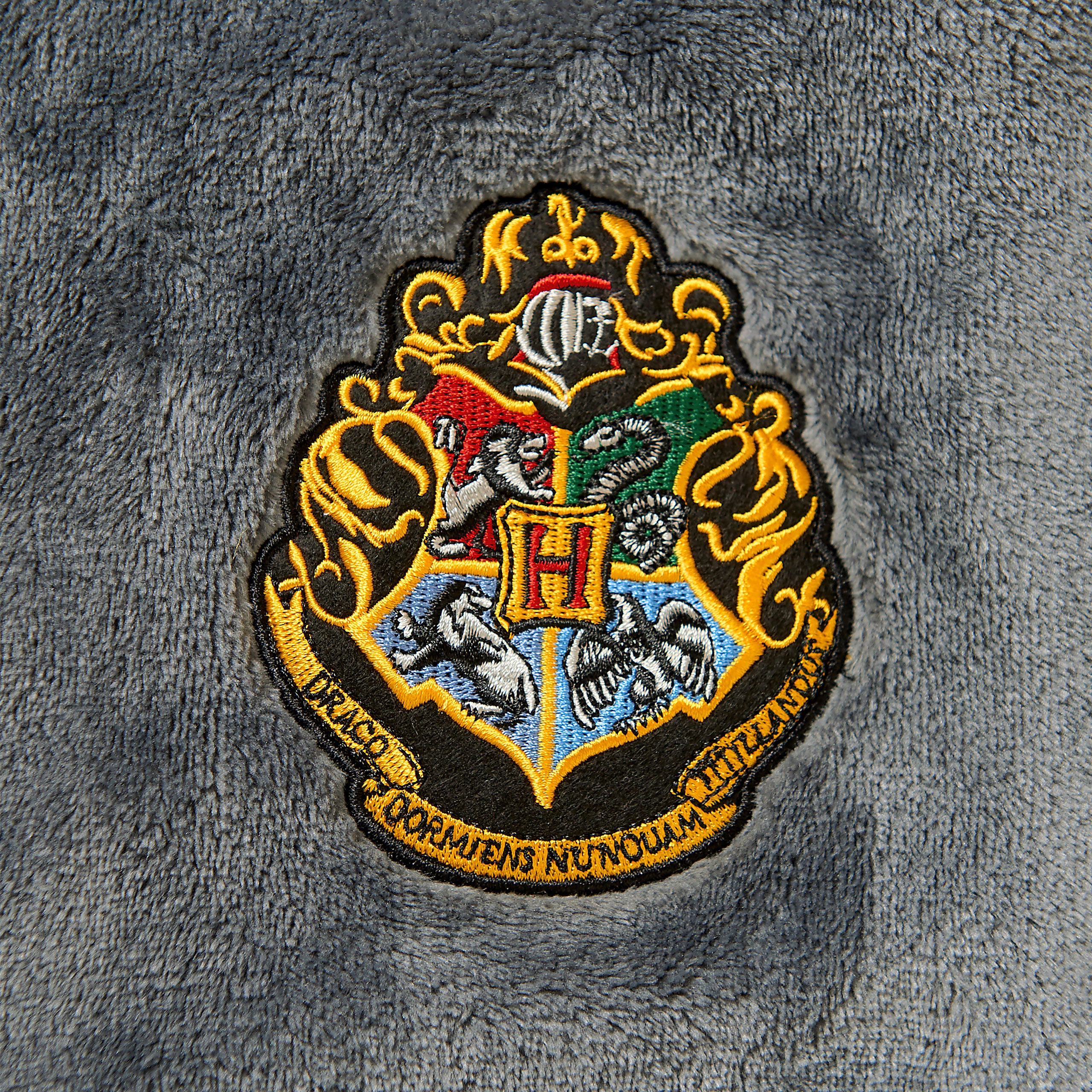 Image produit Harry Potter - Peignoir gris à écusson de Poufsouffle