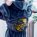 Image produit Harry Potter - Peignoir gris à écusson de Poufsouffle
