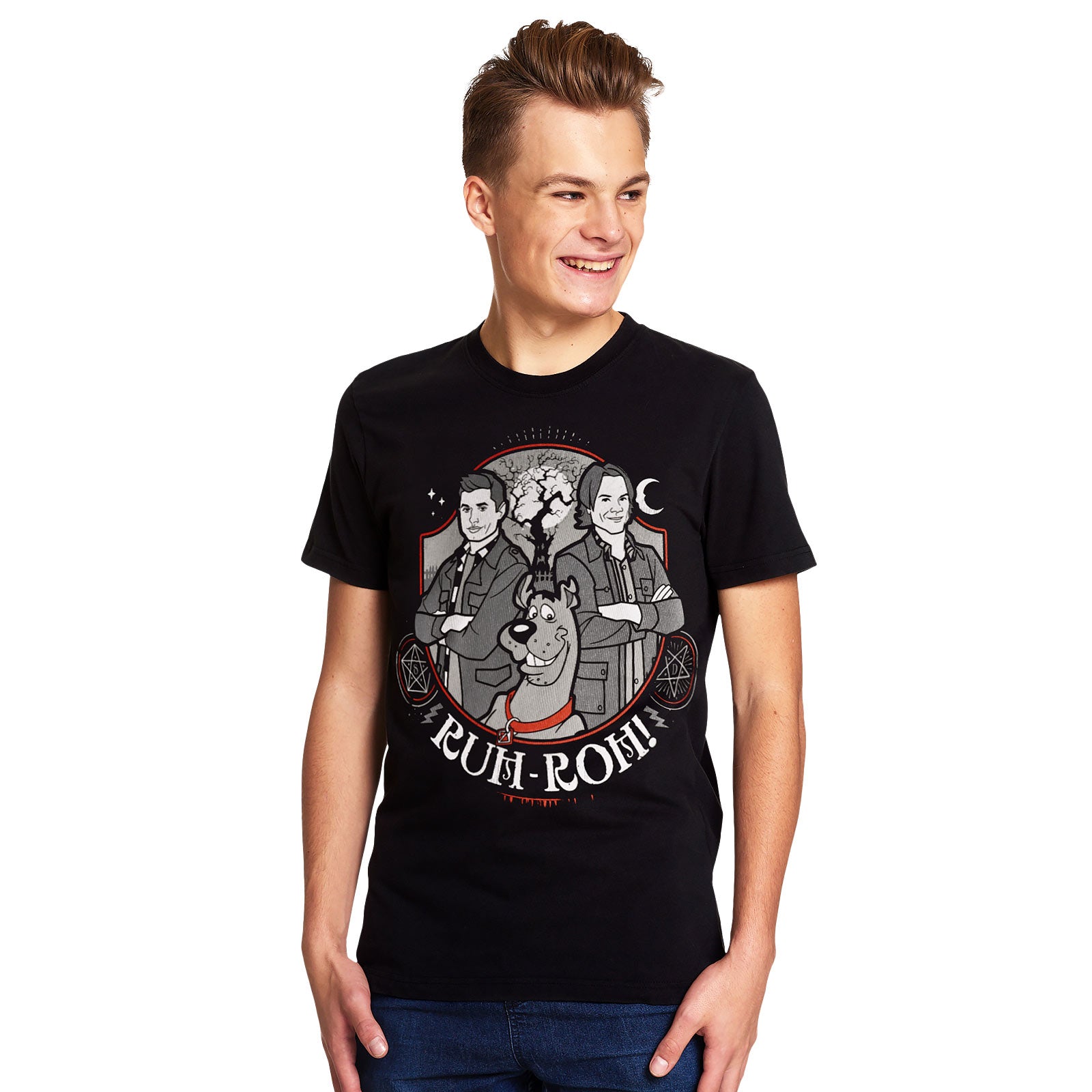 Product image Supernatural - Scoobynatural Ruh-roh! T-shirt black