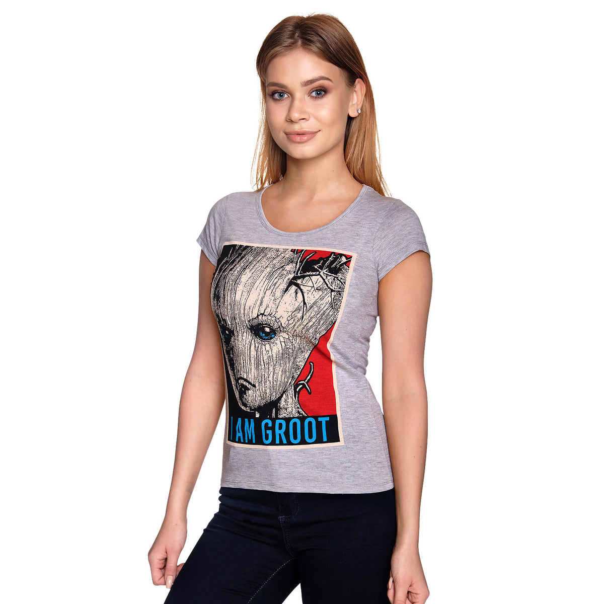 Image produit Les Gardiens de la Galaxie - I Am Groot T-Shirt Femme Gris