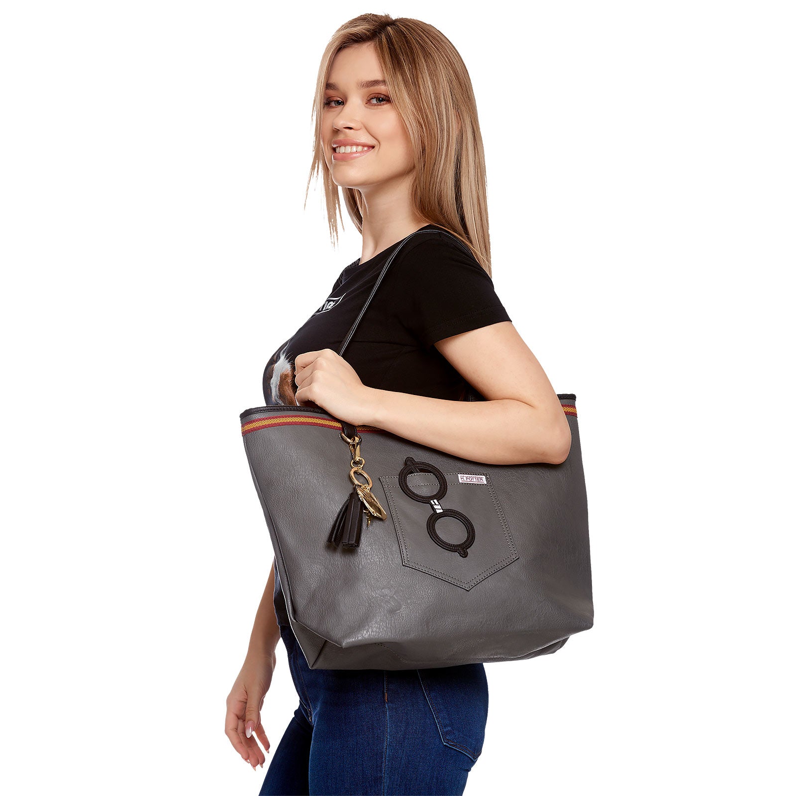 Image produit Harry Potter - Sac Shopper Gryffondor gris