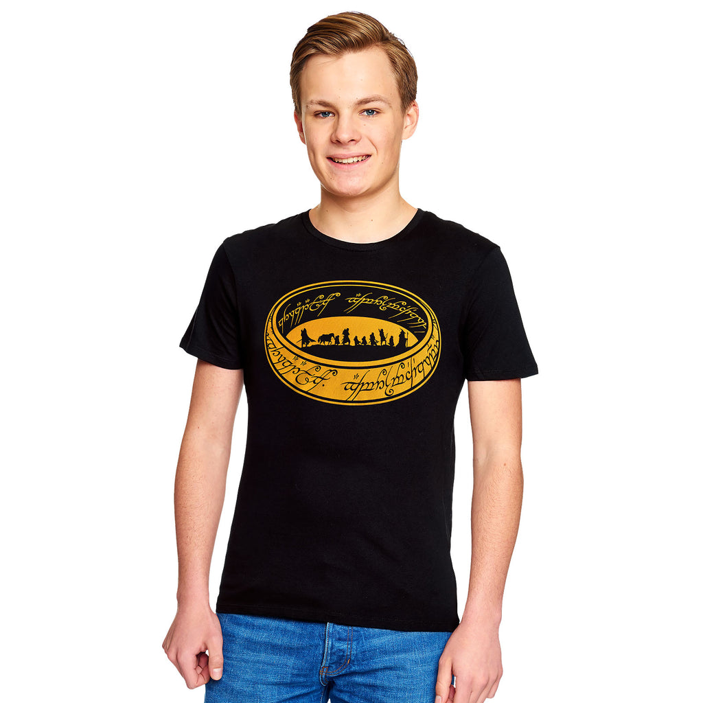 Image produit Seigneur des Anneaux - T-shirt noir de la Communauté de l'Anneau