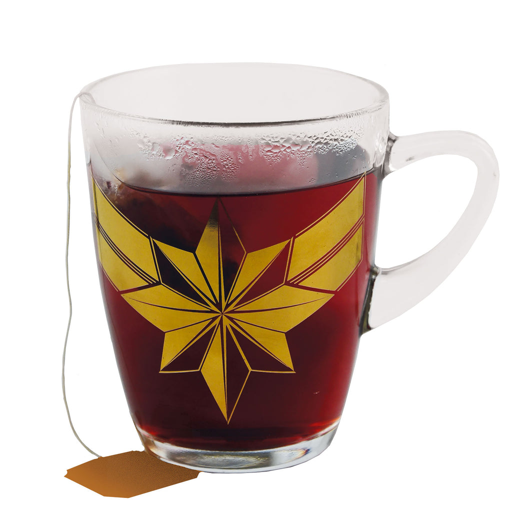 Image produit Captain Marvel - Mug en verre avec logo