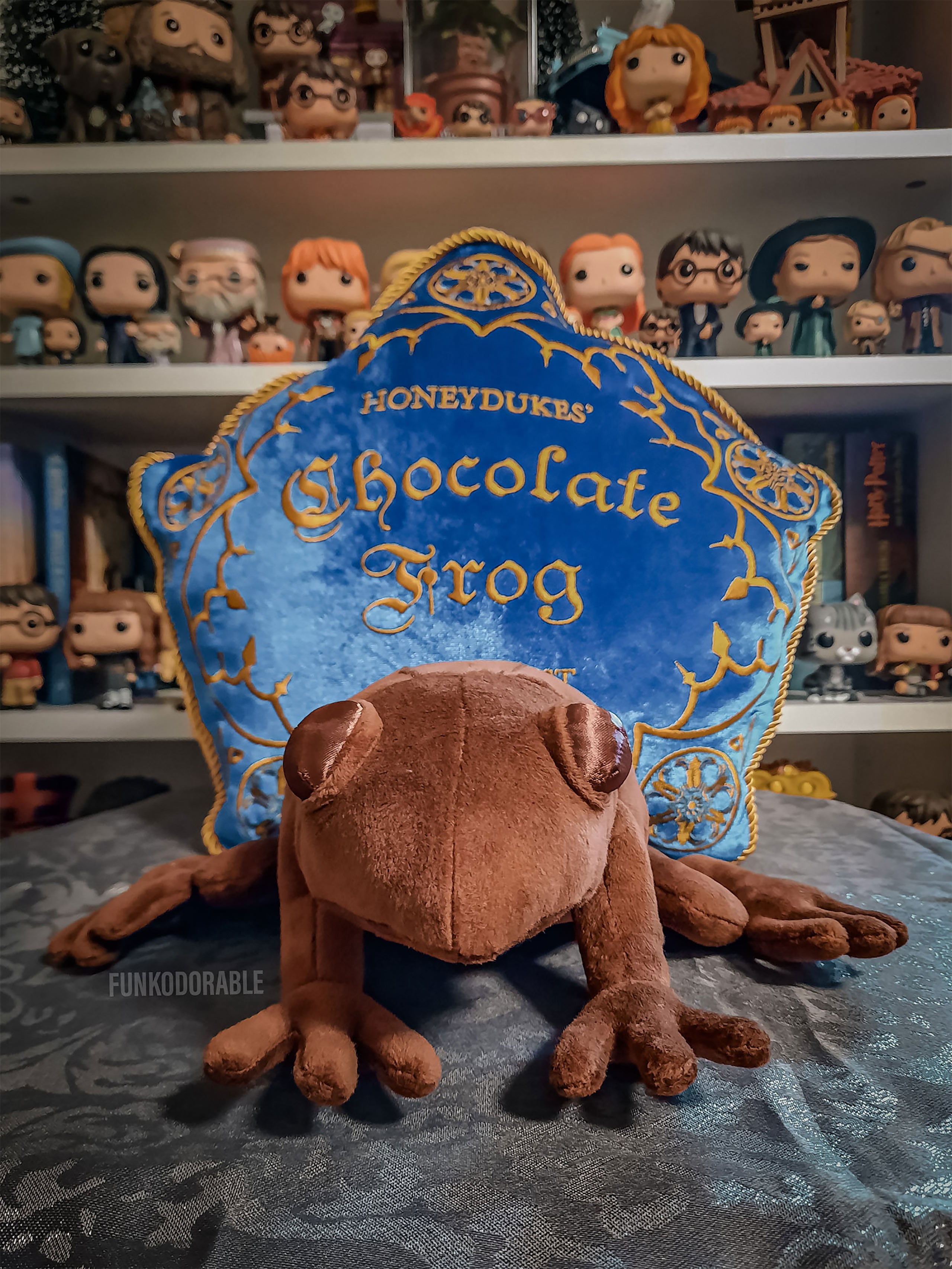 Image produit Harry Potter - Coussin Grenouille en Chocolat avec Figurine en Peluche