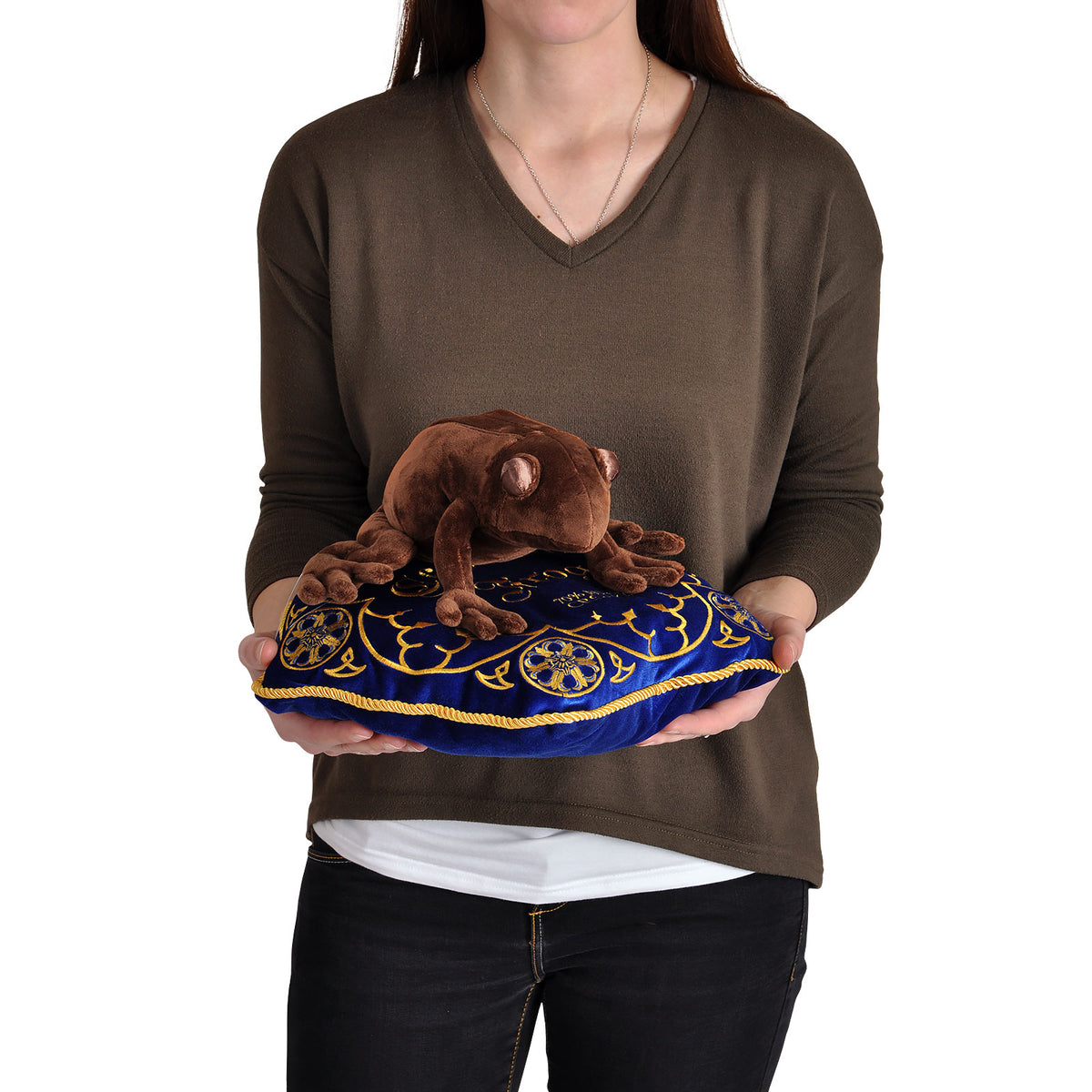 Image produit Harry Potter - Coussin Grenouille en Chocolat avec Figurine en Peluche