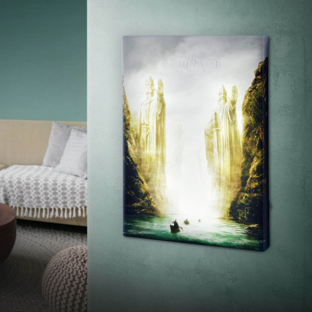 Image produit Le Seigneur des Anneaux - Image murale Argonath avec lumière