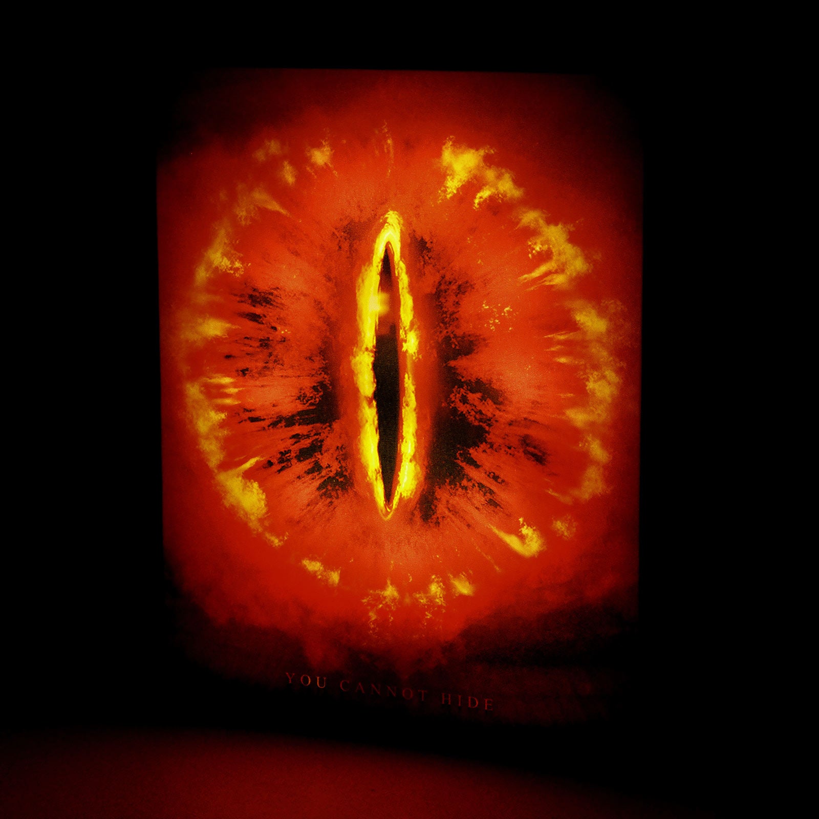 Image produit Le Seigneur des Anneaux - Tableau mural de l'œil de Sauron avec lumière