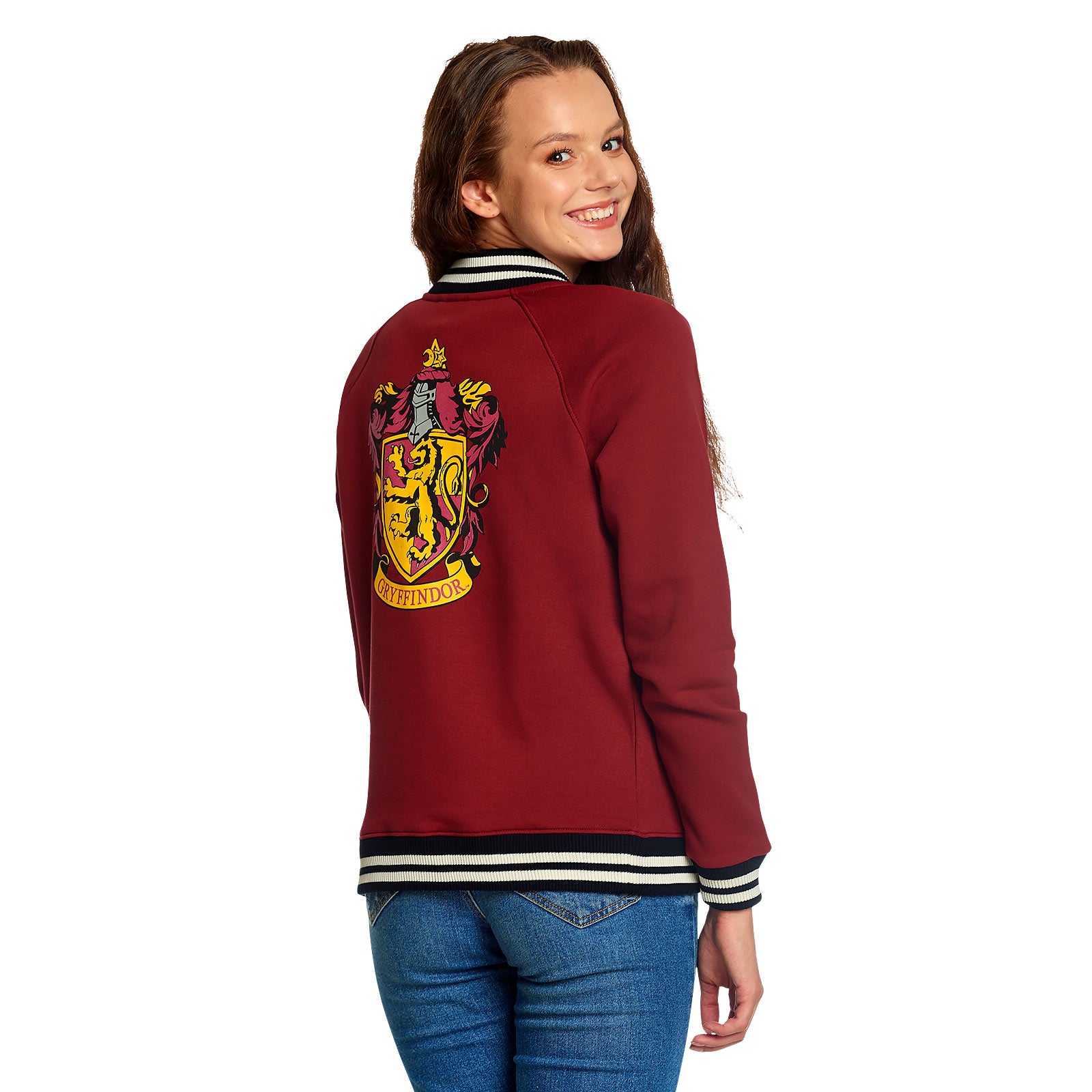 Image produit Harry Potter - Blouson universitaire pour femmes avec blason Gryffondor rouge