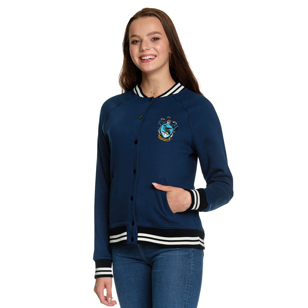 Image produit Harry Potter - Blouson universitaire pour femmes avec blason de Serdaigle bleu
