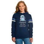 Image produit Lilo & Stitch - Ohana Means Family Sweat à Capuche Femme Bleu