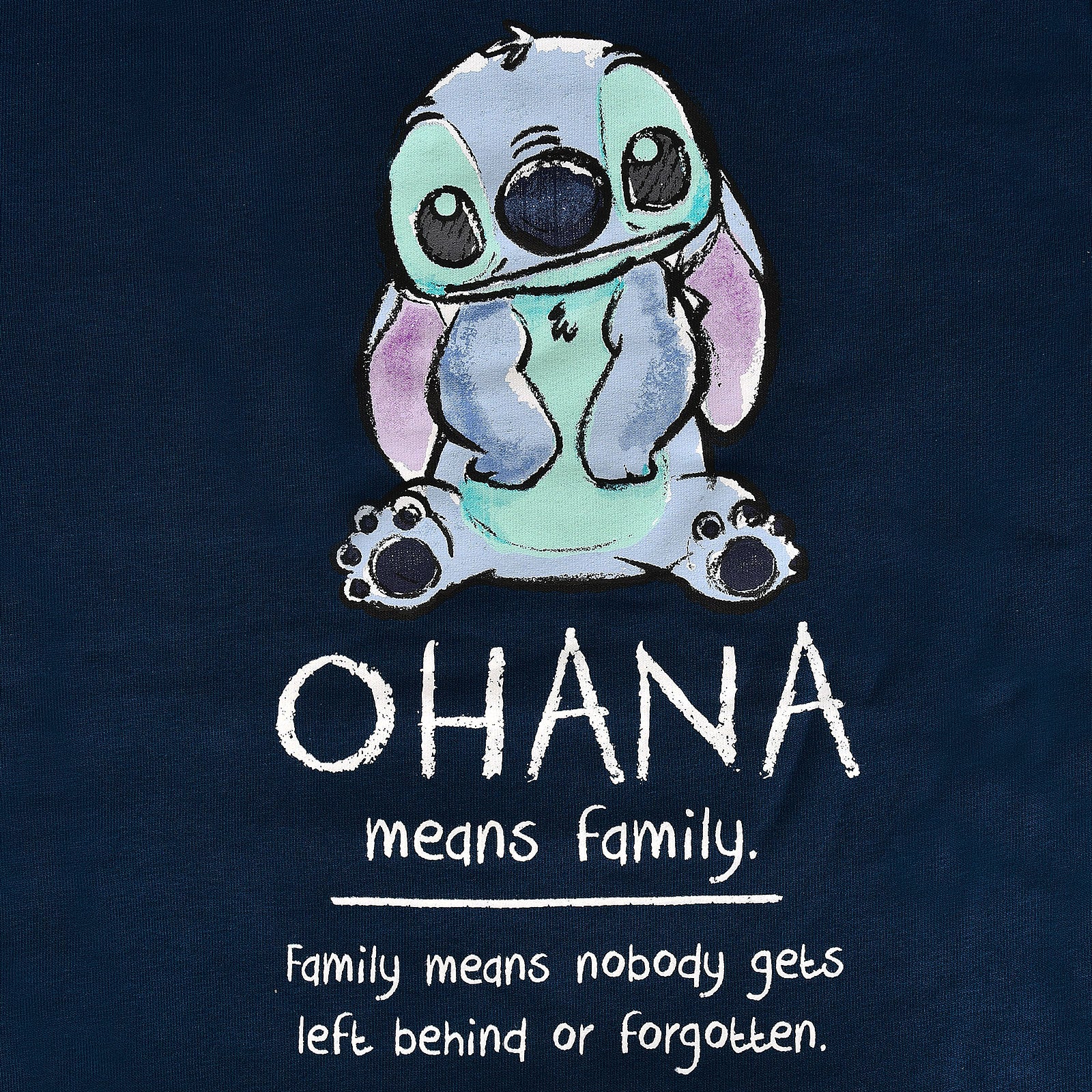 Image produit Lilo & Stitch - Ohana Means Family Sweat à Capuche Femme Bleu