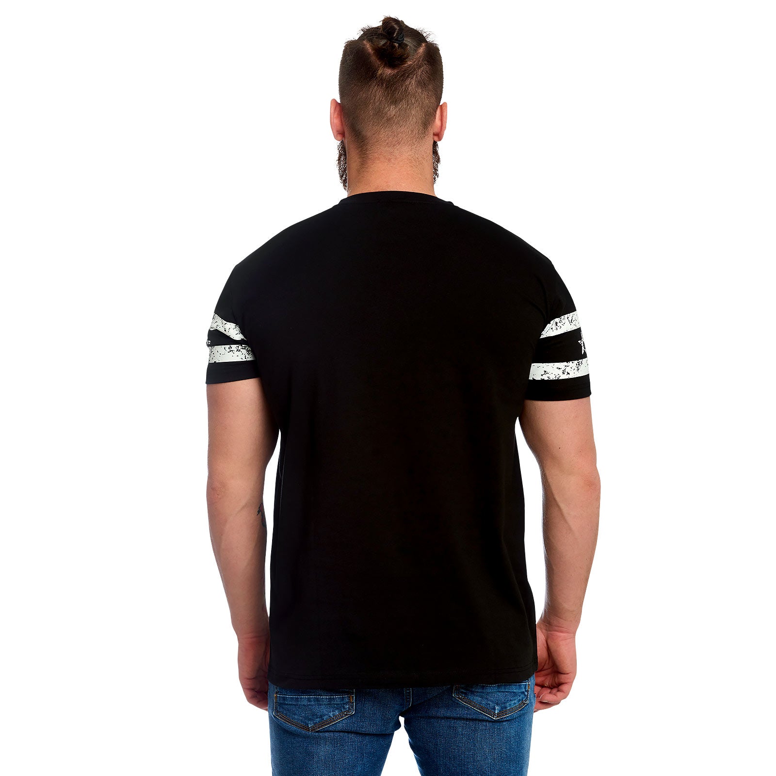 Image produit Punisher - T-shirt logo crâne avec impression sur manche noir
