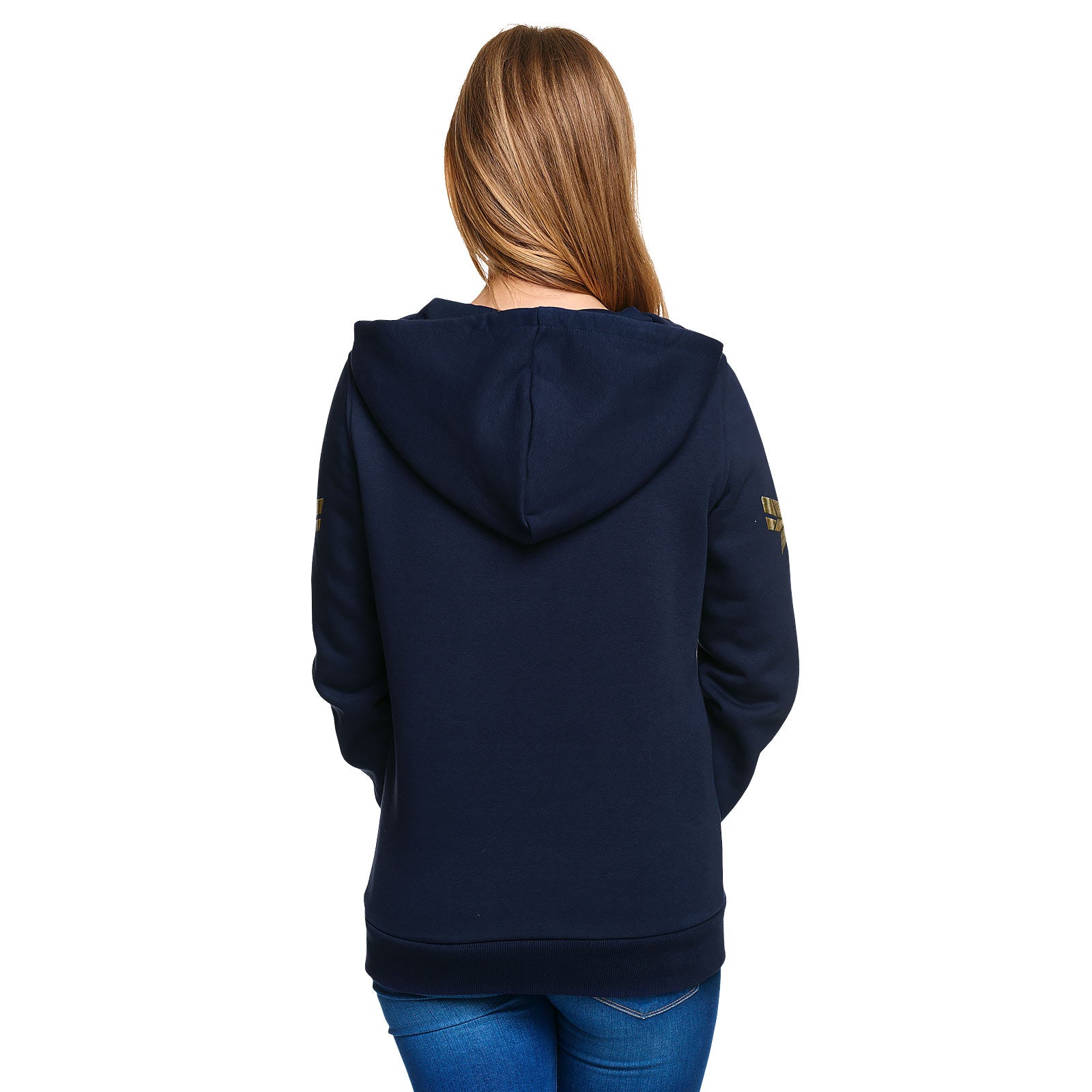 Image produit Captain Marvel - Sweat à capuche logo étoile pour femmes bleu
