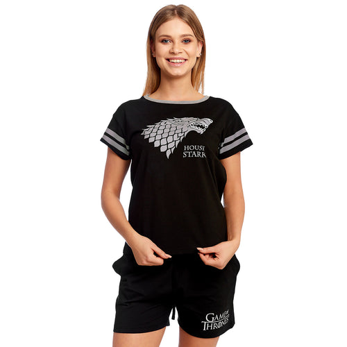 Image produit Game of Thrones - Pyjama court pour femmes avec blason Stark