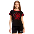 Image produit Game of Thrones - Pyjama court pour femmes avec blason Targaryen