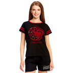 Image produit Game of Thrones - Pyjama court pour femmes avec blason Targaryen