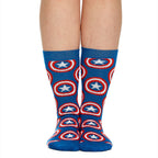 Image produit Captain America - Ensemble de 2 paires de chaussettes avec logo Shield