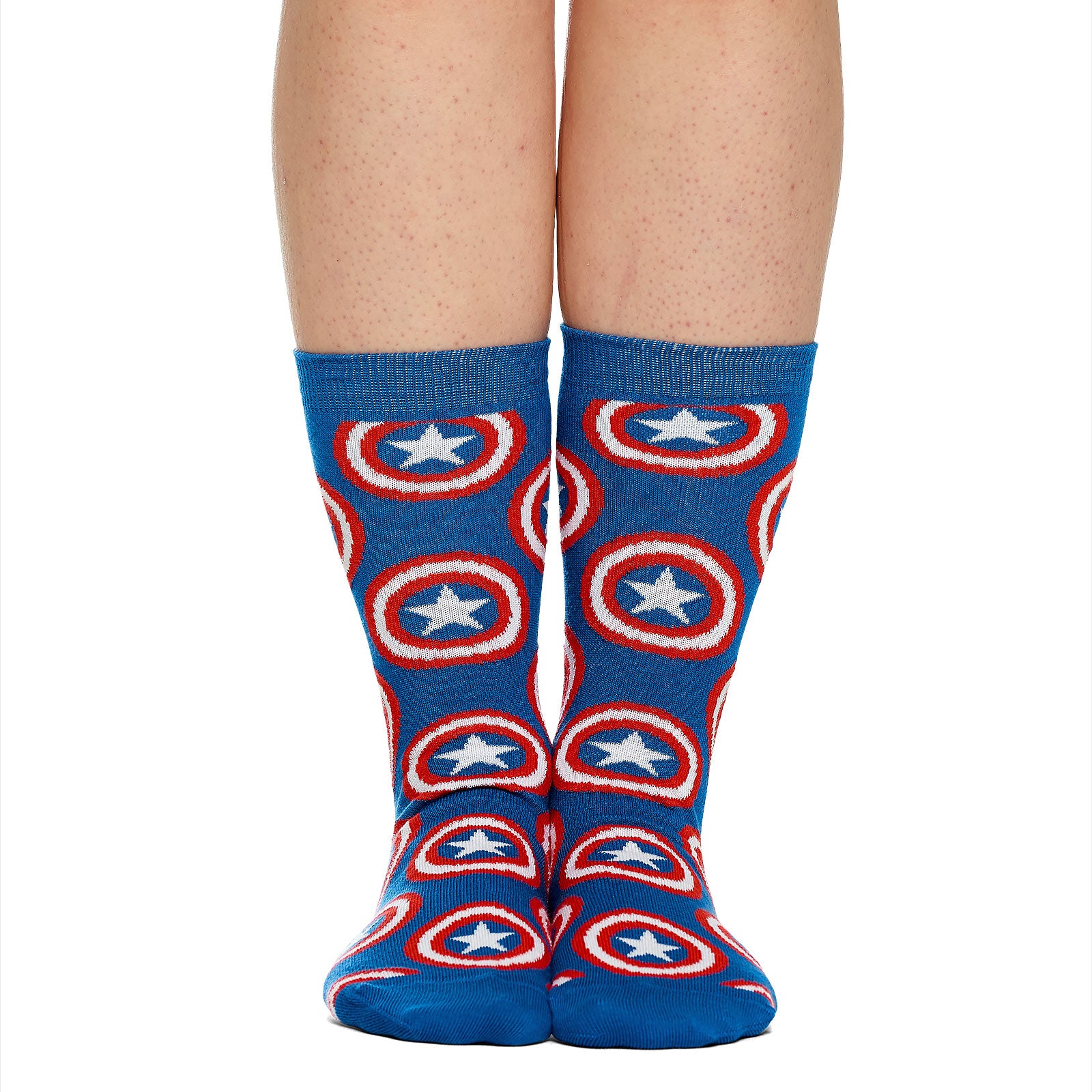 Image produit Captain America - Ensemble de 2 paires de chaussettes avec logo Shield