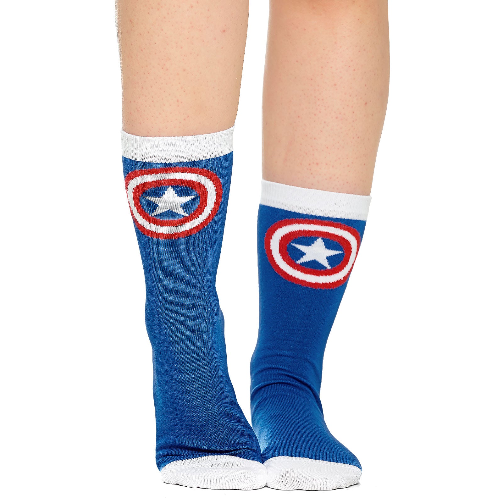 Image produit Captain America - Ensemble de 2 paires de chaussettes avec logo Shield