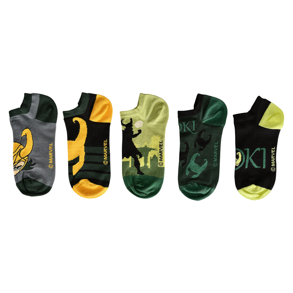 Image produit Marvel - Ensemble de 5 paires de chaussettes Loki