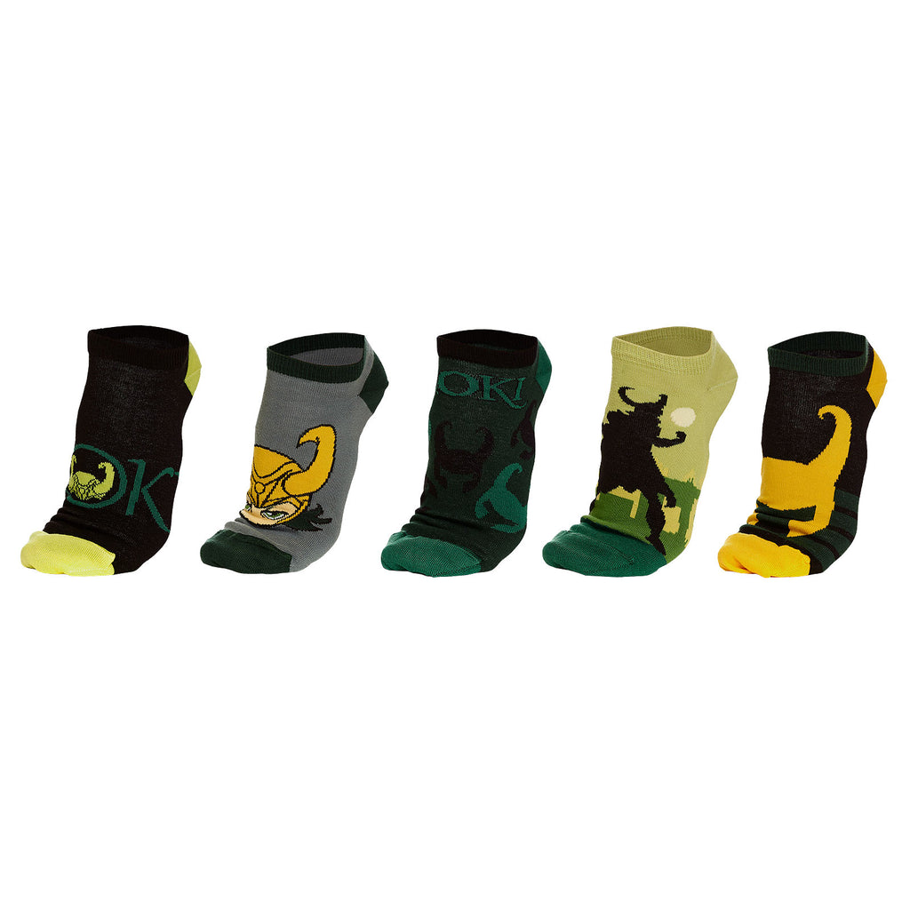 Image produit Marvel - Ensemble de 5 paires de chaussettes Loki