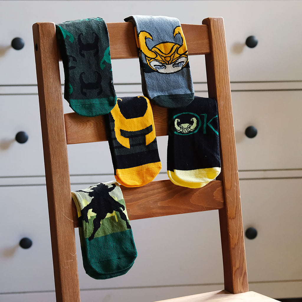 Image produit Marvel - Ensemble de 5 paires de chaussettes Loki