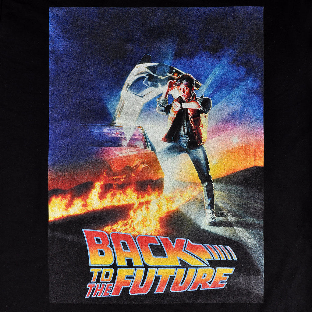 Image produit Retour vers le futur - T-shirt poster Marty McFly noir