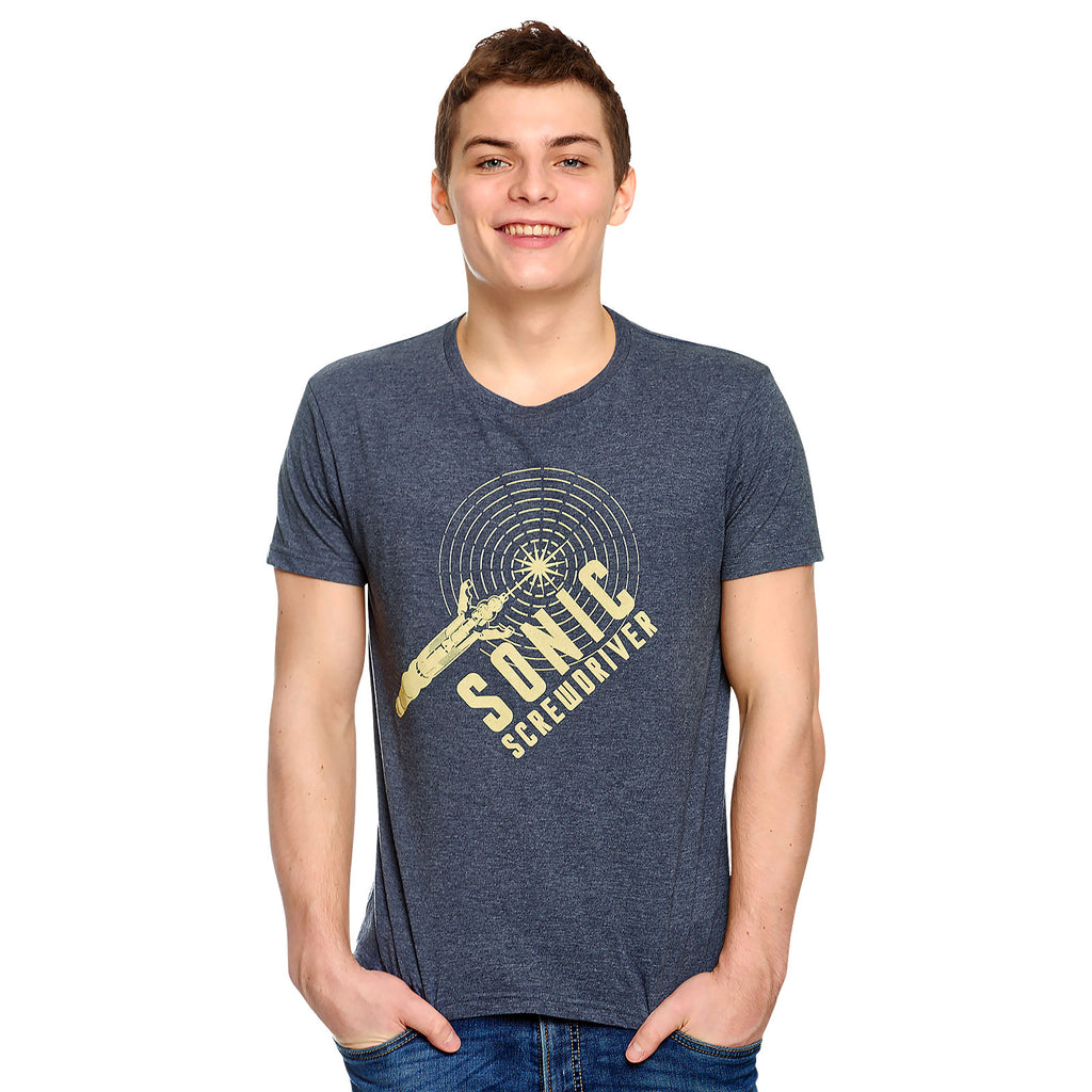 Image produit Doctor Who - T-shirt Sonic Screwdriver bleu