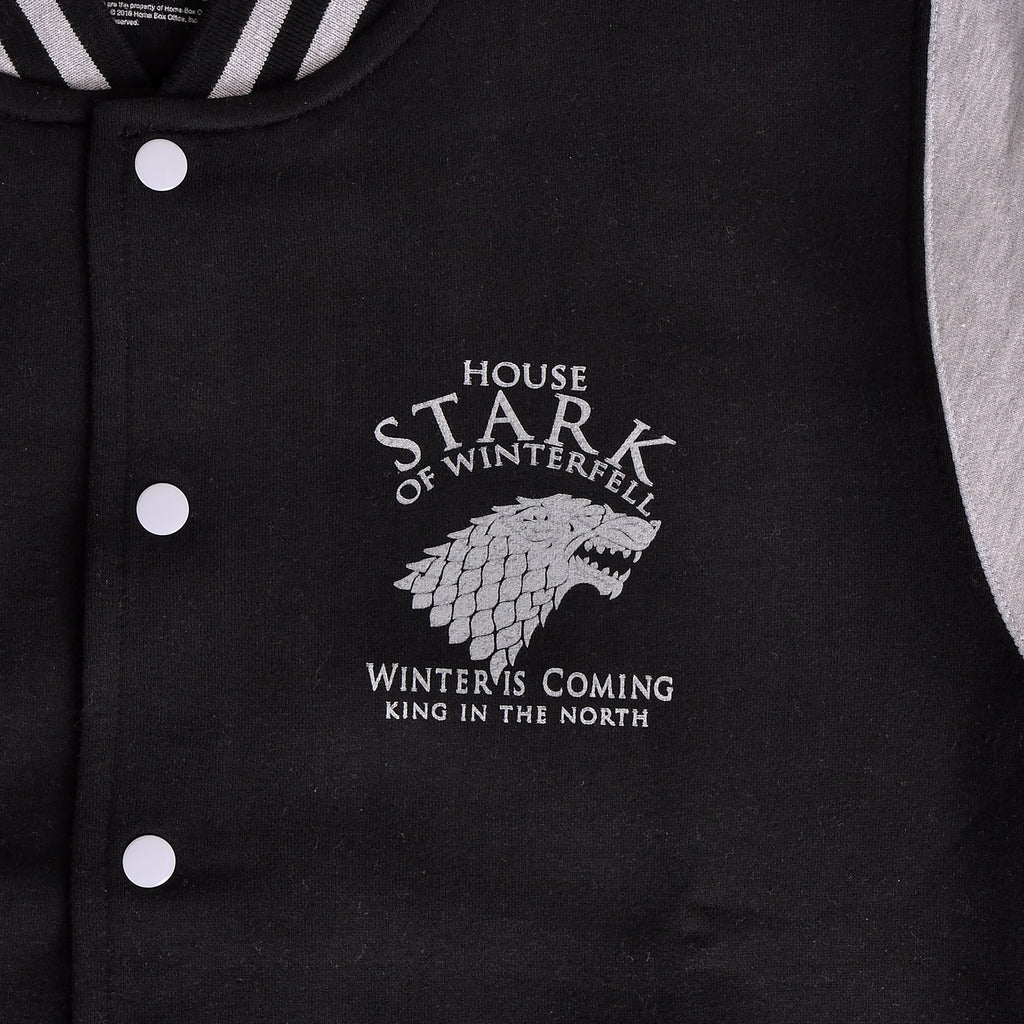 Image produit Game of Thrones - Veste de collège House Stark noir-gris