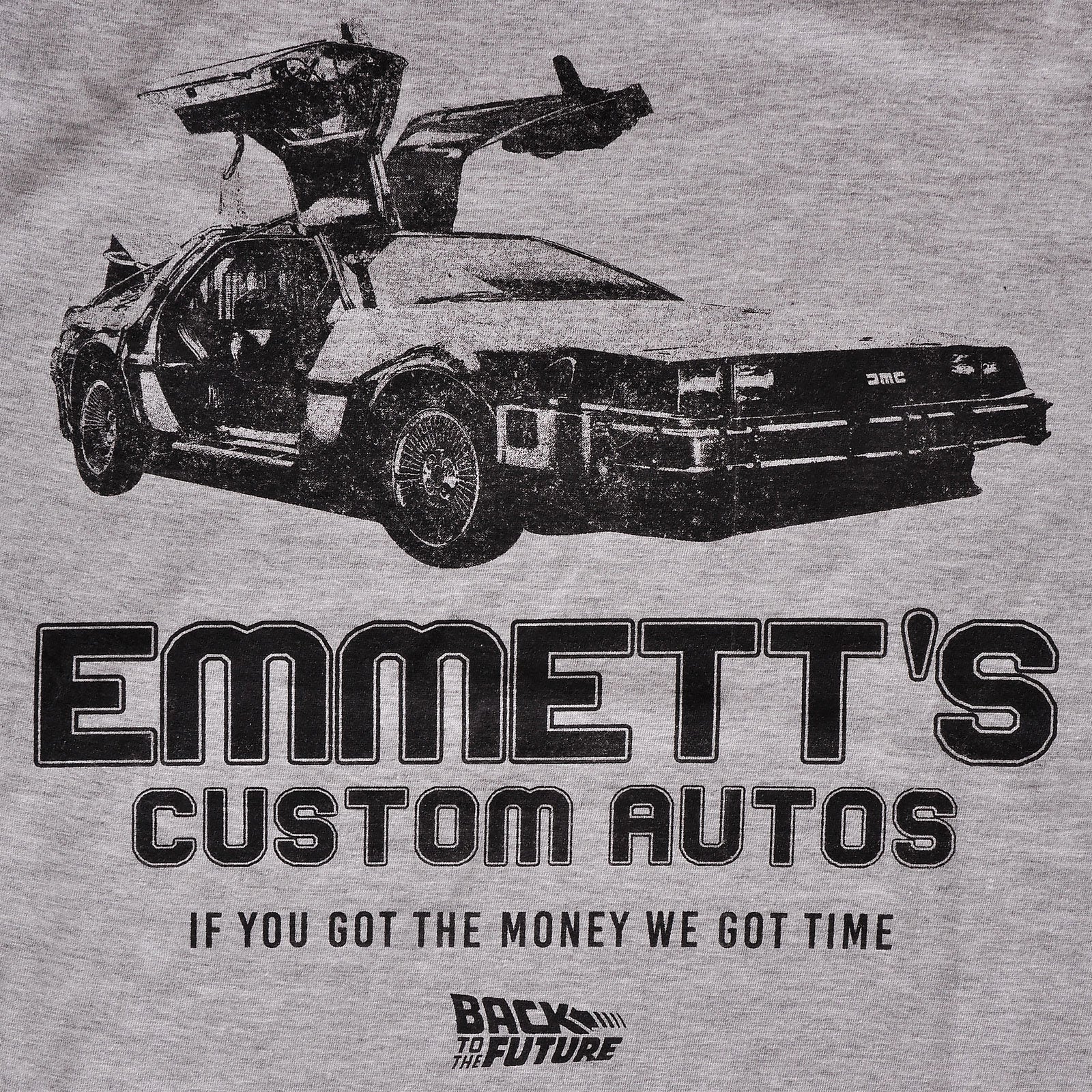 Image produit Retour vers le Futur - T-shirt gris Emmett's Custom Autos